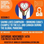 Saving Lives Campaign – Bringing Cuba’s Example to the U.S. and Canada During the Global Pandemic