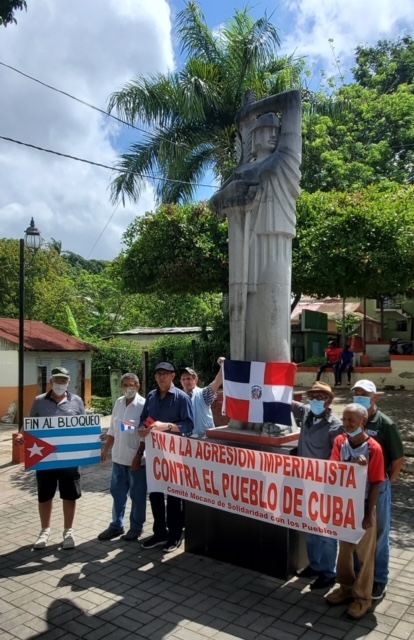 SOLIDARITY WITH CUBA! DOWN WITH THE BLOCKADE! From our sisters and brothers in the Dominican Republic