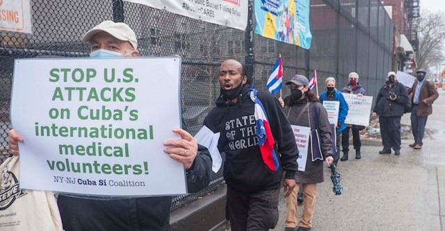 SOLIDARITY WITH CUBA! DOWN WITH THE BLOCKADE!