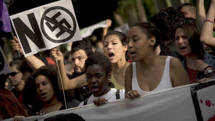 Demonstration in Madrid against fascism, racism, machismo and all forms of discrimination. EFE / Luca Piergiovanni.