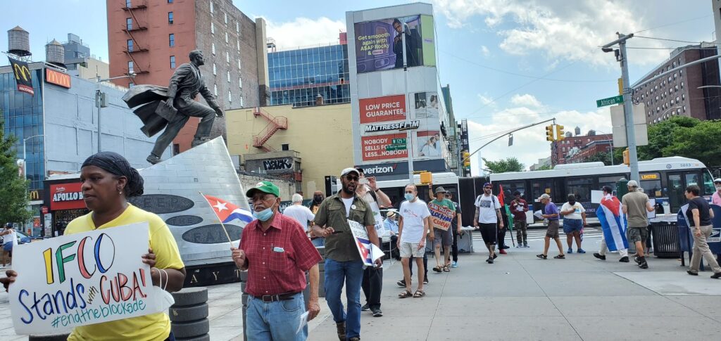 June 20th NYC Caravan, Rally and Protest Continue On Against the Blockade!