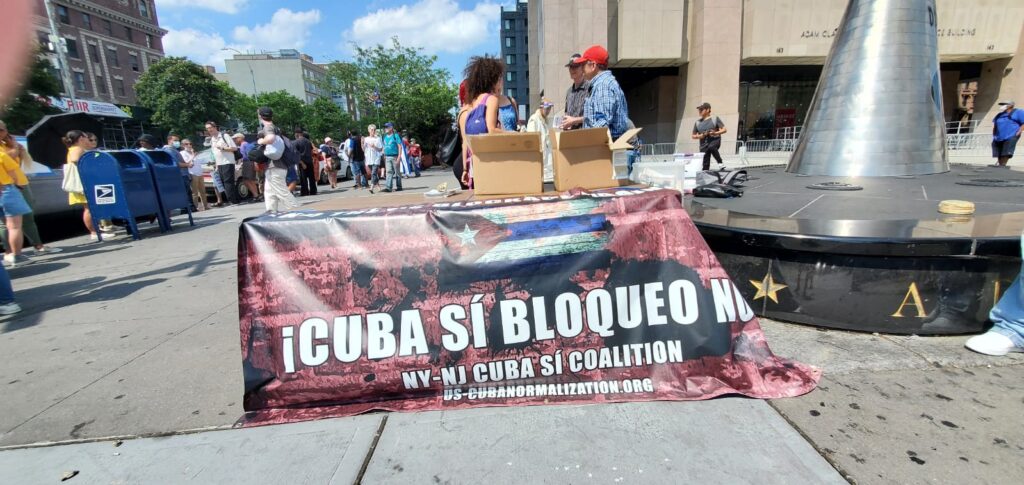 June 20th NYC Caravan, Rally and Protest Continue On Against the Blockade!