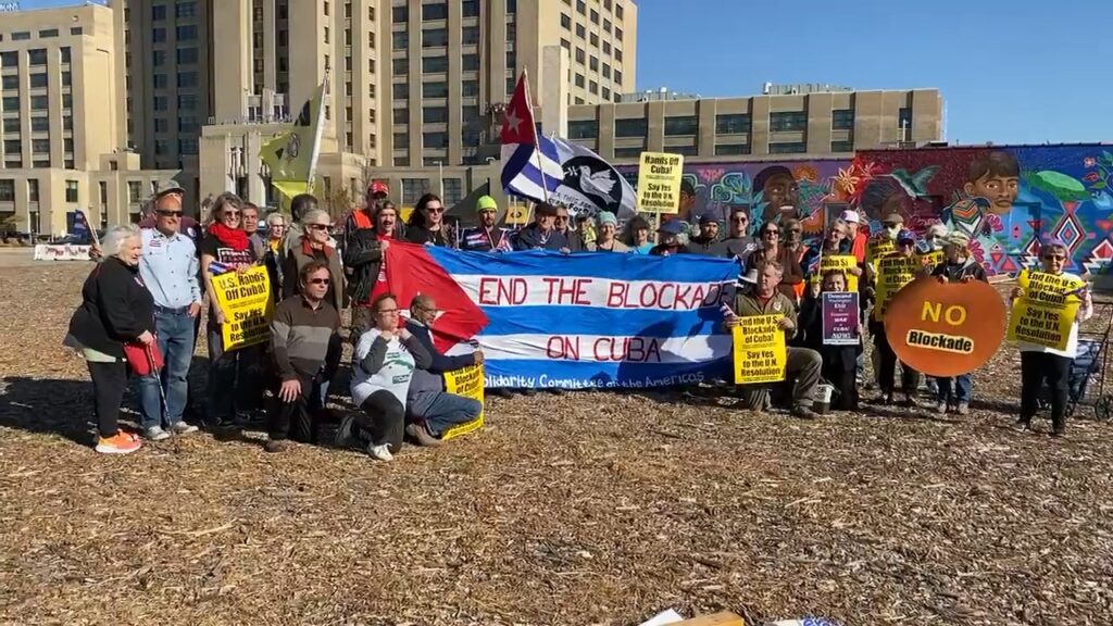 Rally in Minneapolis, MN in Solidarity with Cuba