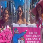 Los Angeles rally against the US blockade of Cuba