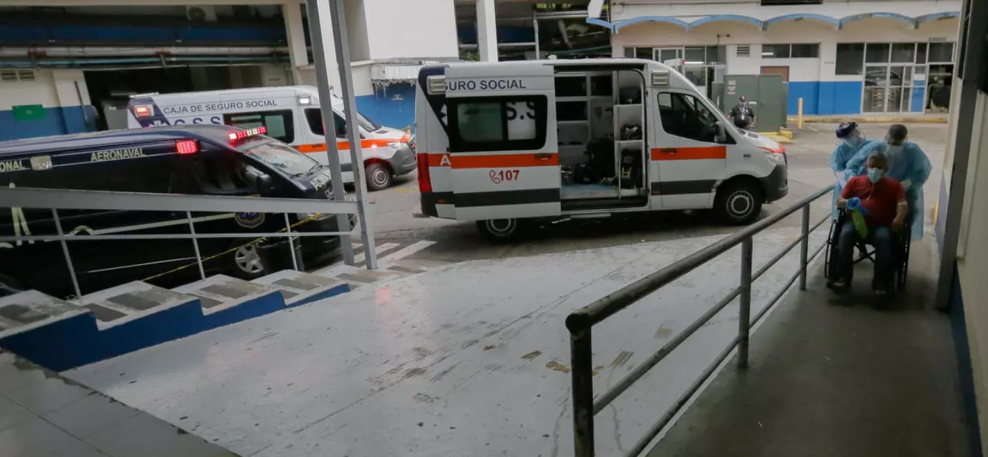 Hospitals in Panama are saturated as a spike in coronavirus cases has forced the government to order a lockdown over Christmas and the New Yaer STR AFP