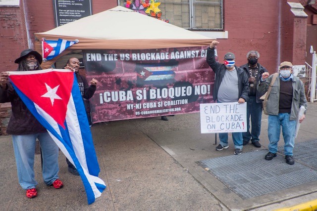 SOLIDARITY WITH CUBA! DOWN WITH THE BLOCKADE!