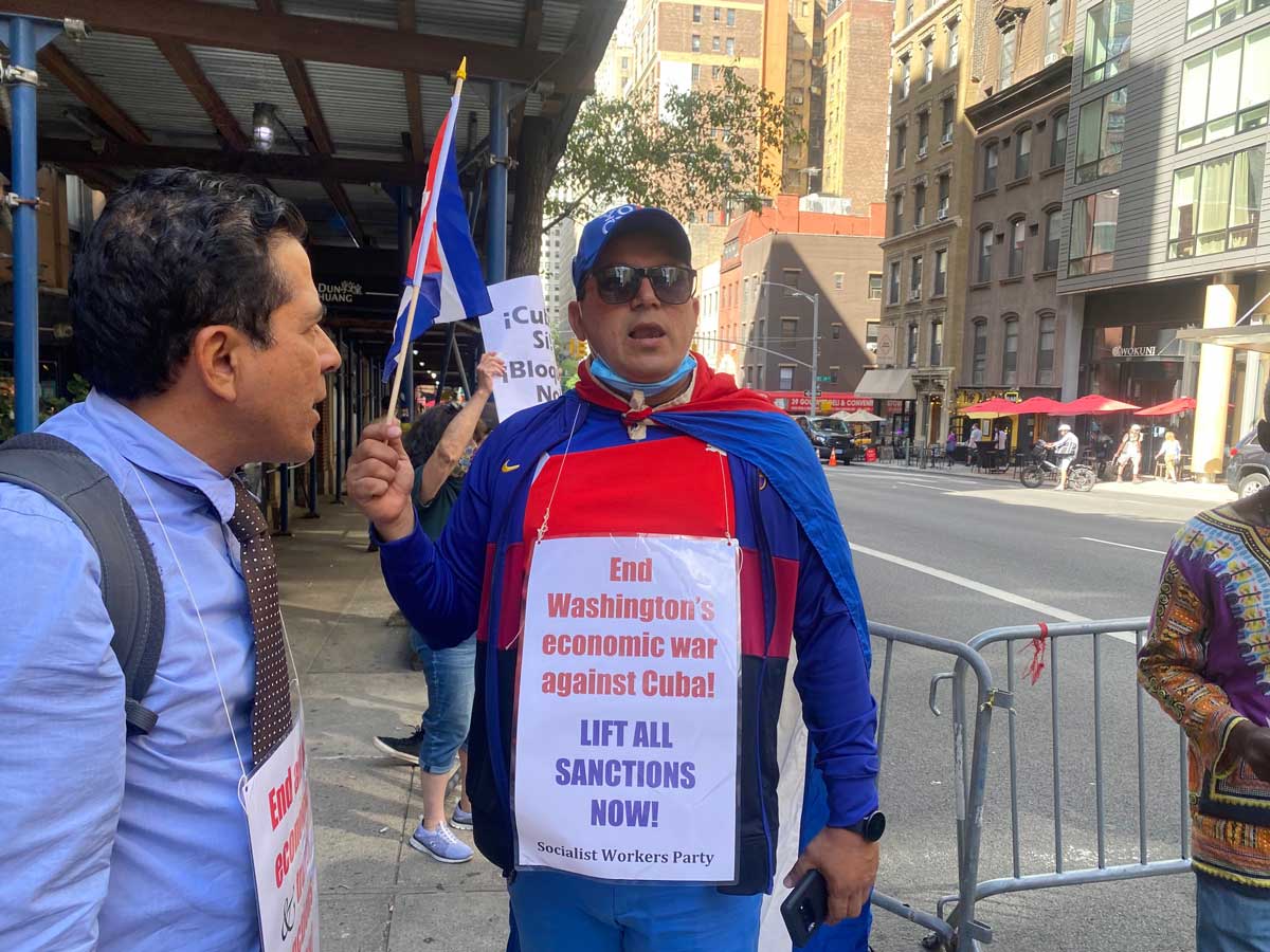 June 23rd Rally at the Cuban Mission, Lexington NYC
