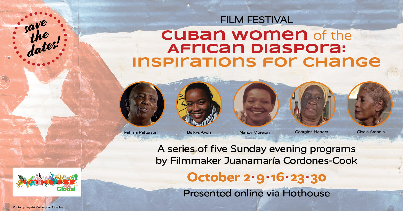 cuban flags with cuban women from african descent