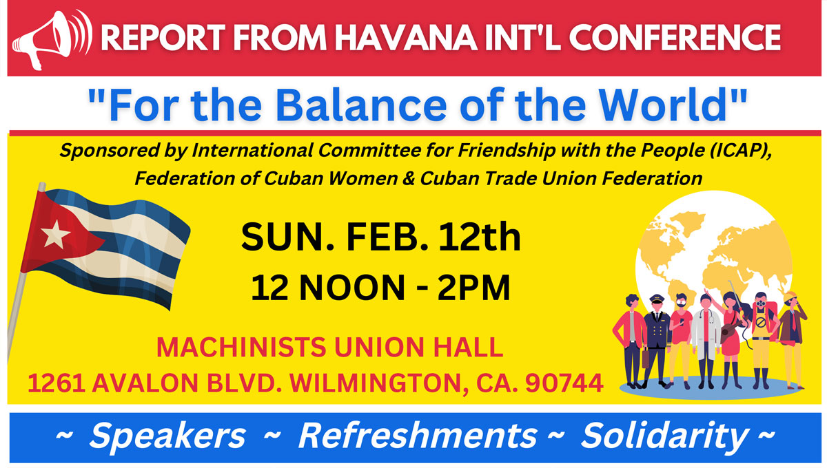 ACTIVISTS IN SOLIDARITY WITH CUBA